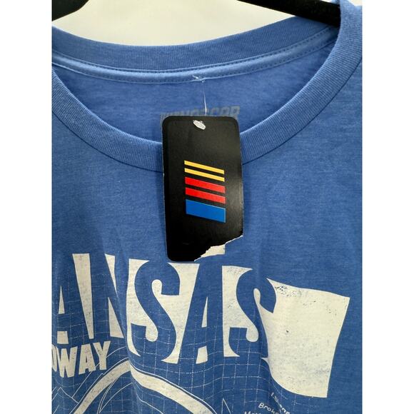Nascar Kansas Speedway T Shirt Track Blueprint Size XL New - Picture 5 of 8